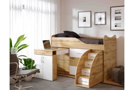 Кровать-чердак ViorinaDeko Bed Room-5 + стол