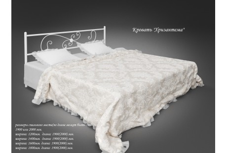Кровать металлическая Tenero Хризантема
