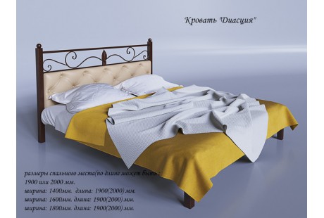 Кровать металлическая Tenero Диасция